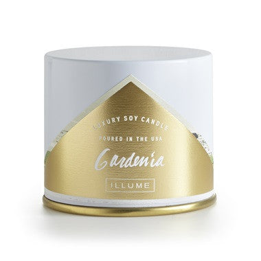 Illume Gardenia Vanity Tin Candle - VelvetCrate