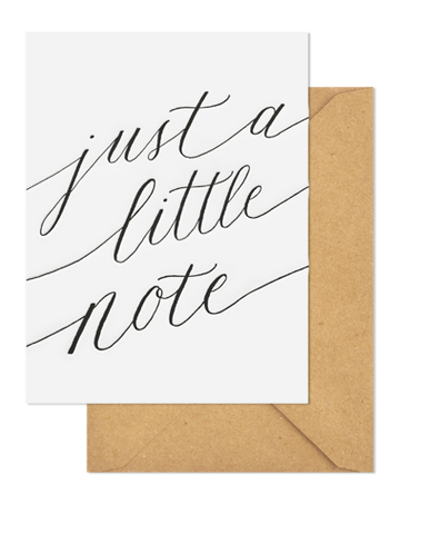 Sugar Paper Just A Little Note Letterpress Notecards - VelvetCrate
