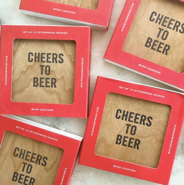 "Cheers to Beer" coasters - VelvetCrate