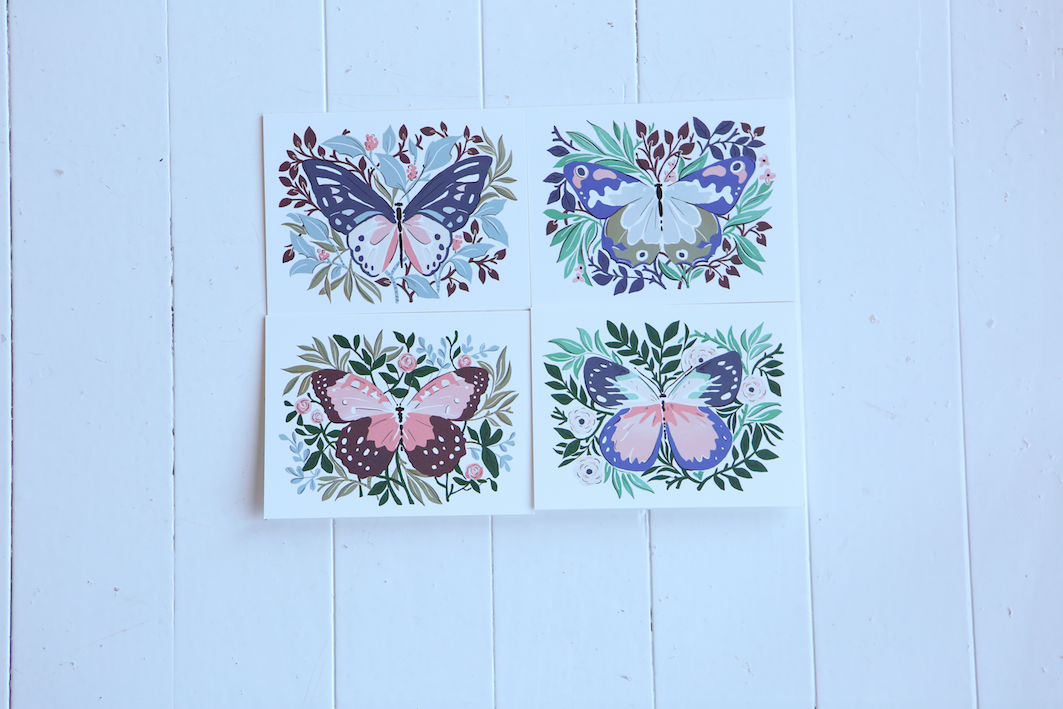 Amy Heitman Butterfly Notecard Boxed Set - VelvetCrate