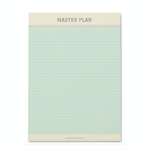 Snow & Graham Master Plan Notepad - VelvetCrate