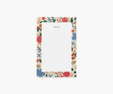 Wild Rose Blank Notepad