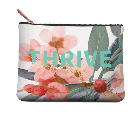Studio Oh! THRIVE floral cosmetic pouch