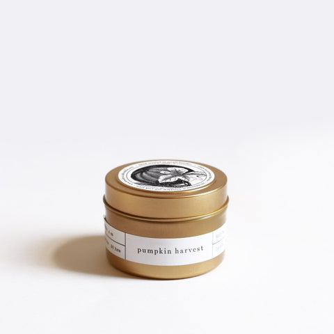Pumpkin Harvest Gold Travel Candle