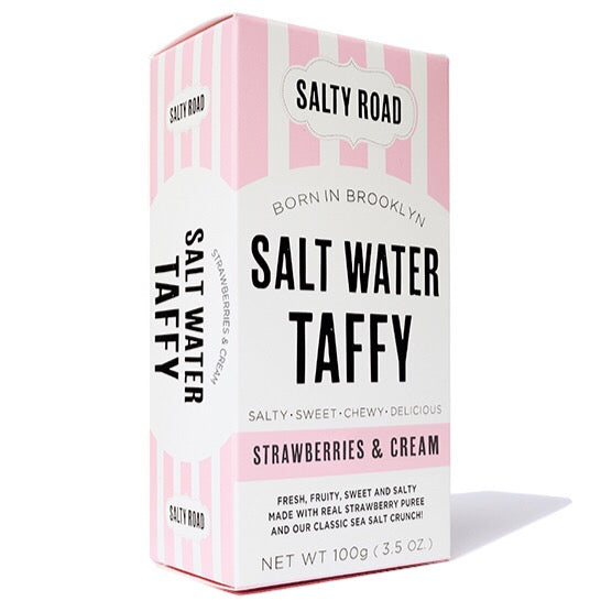 Salty Road Strawberries & Cream Salt Water Taffy